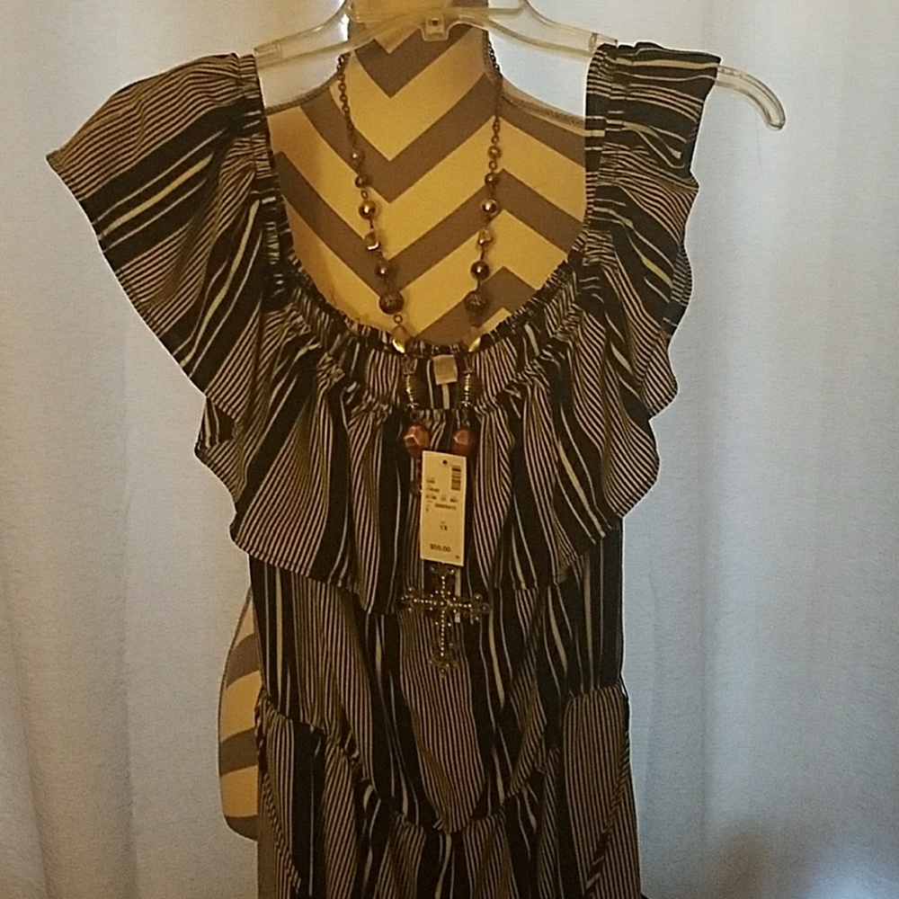 Navy  & white off the shoulder ankle Romper